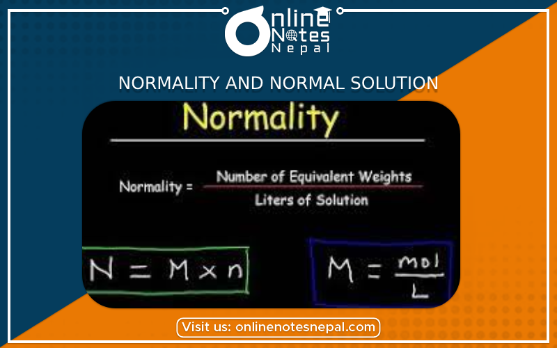 Normality and Normal Solution Photo